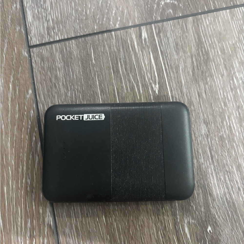 PocketJuice Black Portable Charger